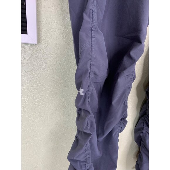 Under Armour Gray Loose Fit Adjustable Waistband Scrunched Leg Pants Size Medium - Picture 3 of 13